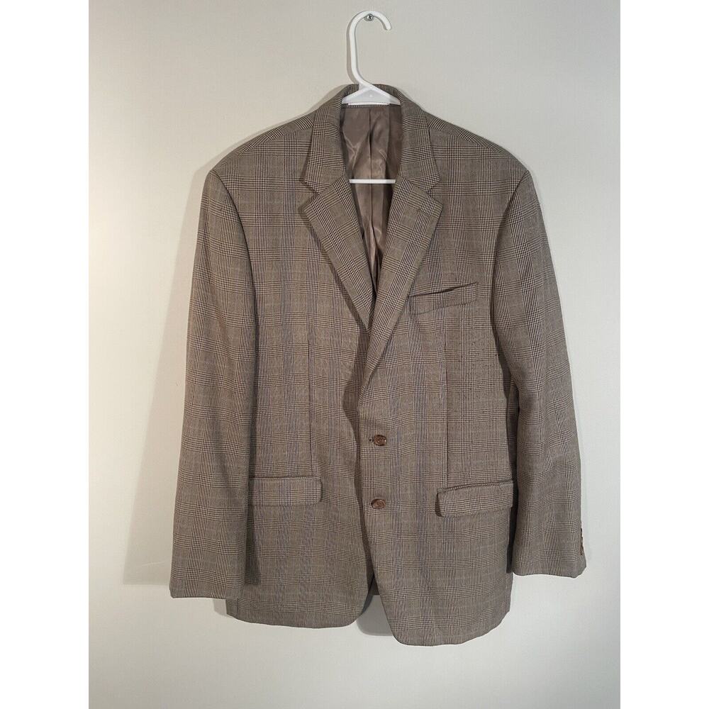 Lauren Ralph Lauren Mens Classic-Fit Ultraflex Stretch Patterned Blazer Size 42L